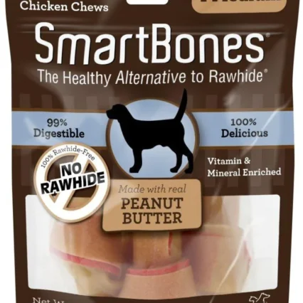 Smartbones Peanut Butter Chew Bones Dog Treats